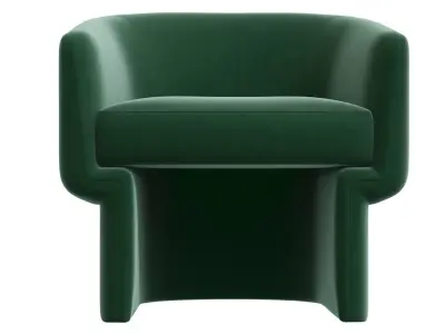 Adele Armchair Greend by Life Interiors 3D model