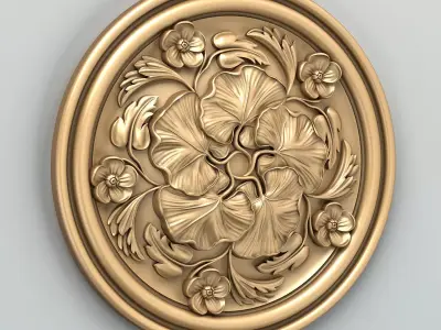Round rosette 044 3D model