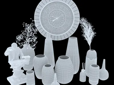 decorative set 57 3D model buy