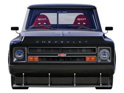 Chevrolet C10 1967 racing 3D model