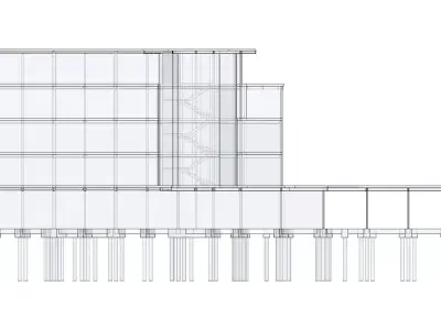 Concrete and Steel Structure Free 3D model