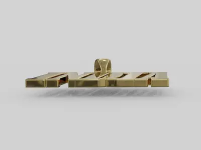 Name pendant Free 3D print model