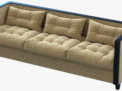 Restoration Hardware Shelter Arm Upholstered Sofa 3D model