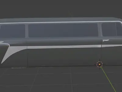 president car Low-poly 3D model