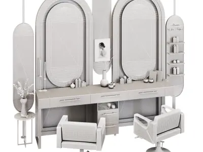 BeautySalon 08 Low-poly 3D model