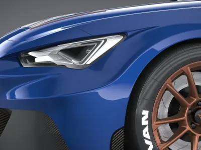 Seat Leon Cupra e-Racer 2021 3D model