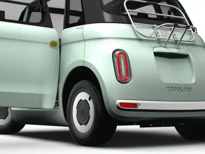 Fiat Topolino HQ Interior 2025 3D model