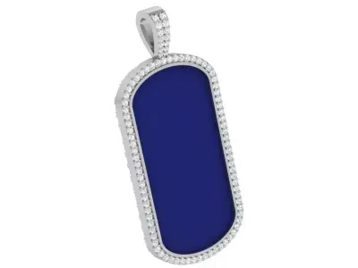 Military Diamond Pendant 3884 3D print model