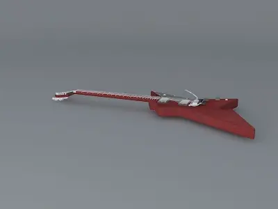 Washburn Dimebag Darrell Culprit model guitar Free 3D model