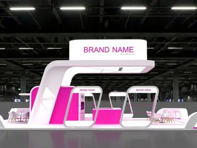 Exhibition Booth Stand stall 3D model 3D model purchase