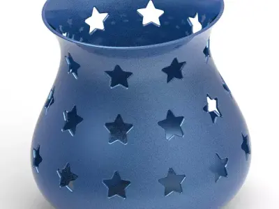 Stylish Star Flower Vase 3D print model