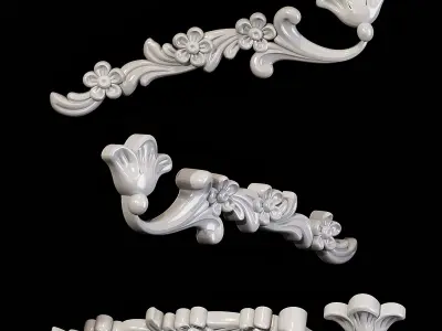 Classic carved 090 3D model