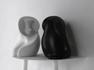 JONATHAN ADLER Ceramic Baboon 3D model