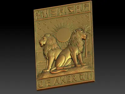 1 AKER CNC Relief Model 3D print model