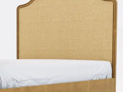 Restoration Hardware Lorraine Caned Bed 3D model