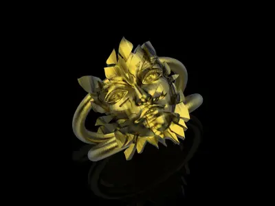 your reflection in the fragments 0187 3D print model