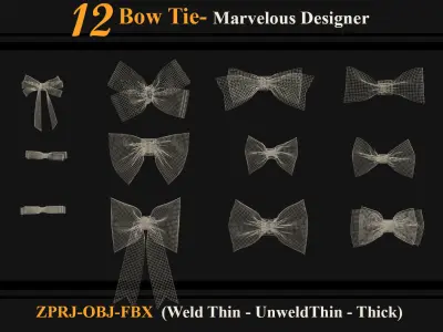 12 Bow Tie Vol 01 3D model