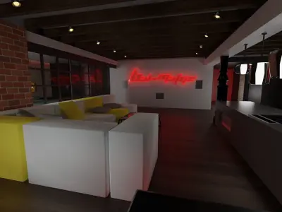 Loft house 3D model