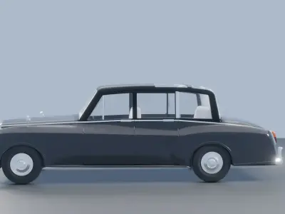 Rolls Royc phantom iv Low-poly 3D model