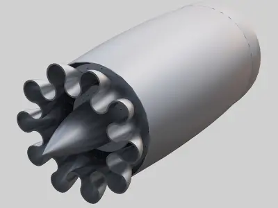 turbojet engine 3D model purchase