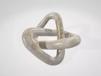 Creative Co Op Modern Decorative Marble Knot Low-poly 3D model