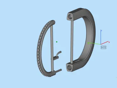 Earring 15131 3D print model