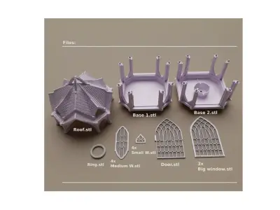 Twilight Arch Lantern 3D print model