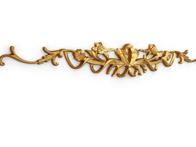 Classic carved decor ornament 341 3D model