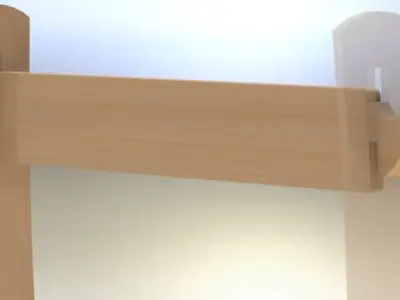 Wooden playstand Free 3D model