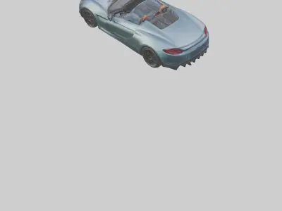 Highperformance Roadster model Low-poly 3D model