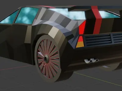 Dunge RY GameReady Car Model Low-poly 3D model