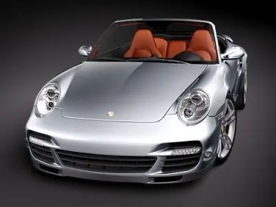 Porsche 911 Turbo 2010 convertible 3D model