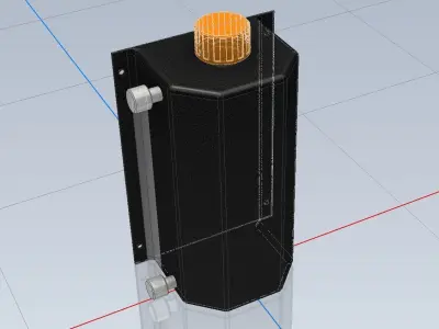 Mocal Oil Cath Tank 3 Litre 1-24 and 1-18 3D print model