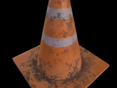 Traffic Cone 3D model