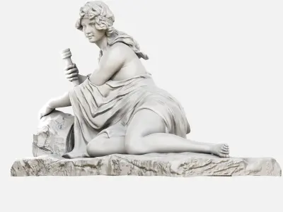 venus resting 3D print model