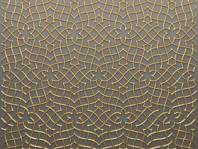 Lattice Arab panel 3D 56 3D model