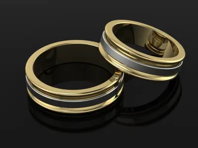 Wedding Ring Gold 3D print model purchase