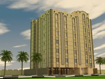Hotel apartments 3D model