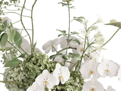 Flower In Vase 91 3D model