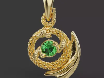 Dragon Pendant 53850 3D print model