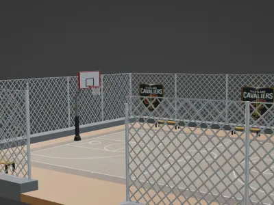 Basketball Stadium - Cleveland Cavaliers Low-poly 3D model