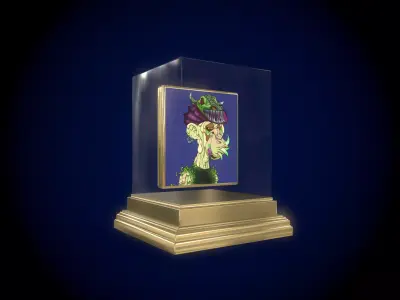 Mutant Ape 4 Gold Club Low-poly 3D model