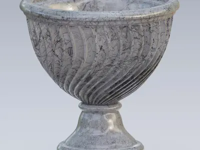 Garden urn planter19 3D model