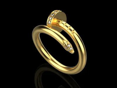 Nail Ring 90131 3D print model