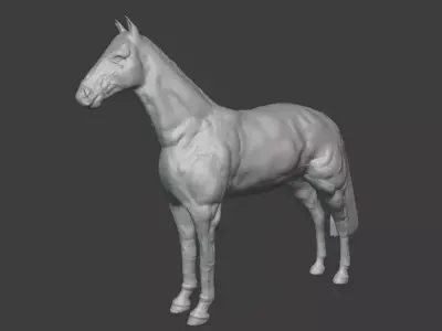 Horse realistic 3D model