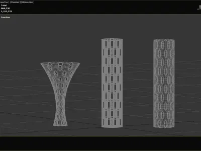 Golden Vase 3D model purchase