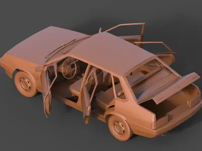 Vaz 21099 3D print model