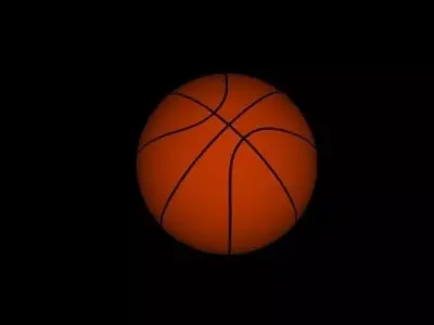 Basketball ball Low-poly 3D model