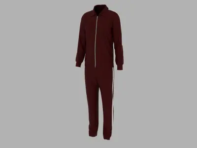 Sport Suit Low-poly 3D model 20