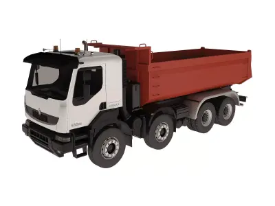 Dump Truck Kerax 8x4 450 DXi 3D model